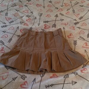 Sincerely Jules Tan Corduroy Mini Skirt